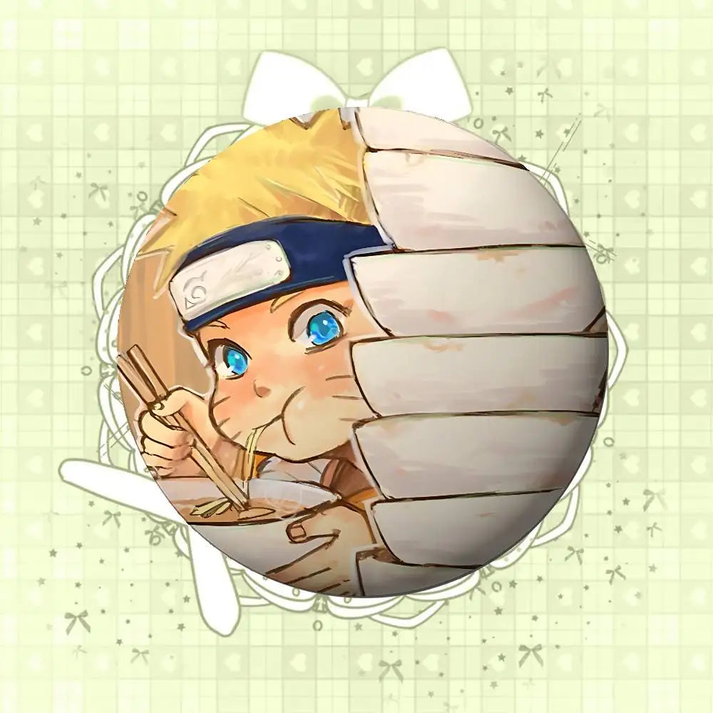 S-Smart N-NARUTOs Badges Tinplate Soft Button Pin Brooch Metal Badge Custom Jewelry Accessories Hat Bag Lapel