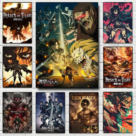 Anime Attack on Titan Poster  Poster Print Wall Art Pictures Canvas Painting Living Room Bedroom Home Decor