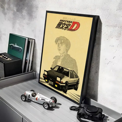 Initial D Car Wall Art