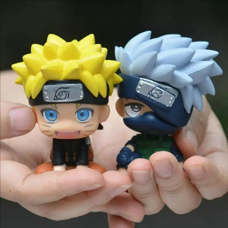 Naruto Q Version Action Figure Kakashi Hatake Collectible Anime Desk Decor Cute Gift for Fans Office