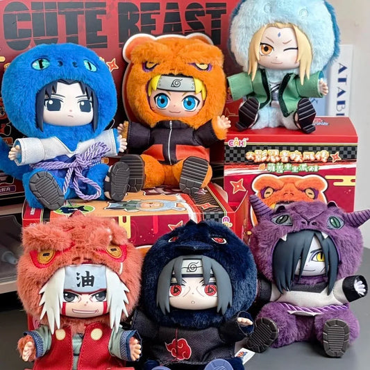 Hot EAKI Naruto Vinyl Plush Blind Box Shippuden Party V2 Series Stuffed Plush Figure Bag Pendant Ornament Doll Toy Birthday Gift