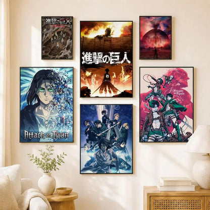 Levi Ackerman Attack On Titan Poster Water Proof Paper Print Room Decor Stickers Art Wall Decor Living Room