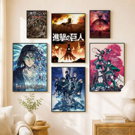 Levi Ackerman Attack On Titan Poster Water Proof Paper Print Room Decor Stickers Art Wall Decor Living Room