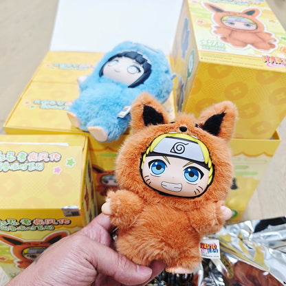 BANDAI Eaki Naruto Uzumaki Naruto Blind Box Shippuden Beast Party Series Jiraiya Plush Doll Anime Characters Are Cute Toys Gifts