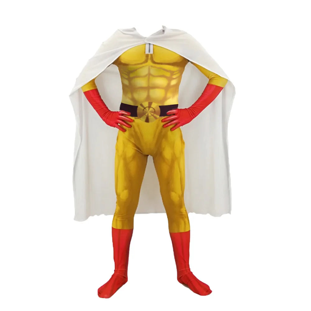 One Punch Man Saitama Bodysuit