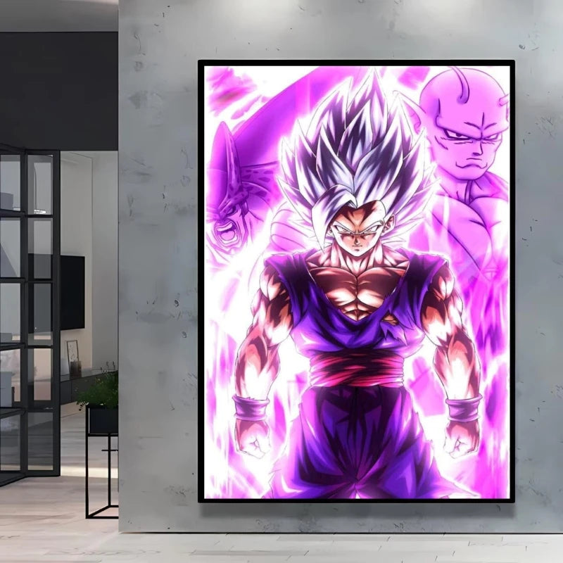 Classic Anime Canvas Printing Posters Dragon Ball Goku Vegeta HD Prints kids Gifts Aesthetic Poster Room wall Decor Pictures
