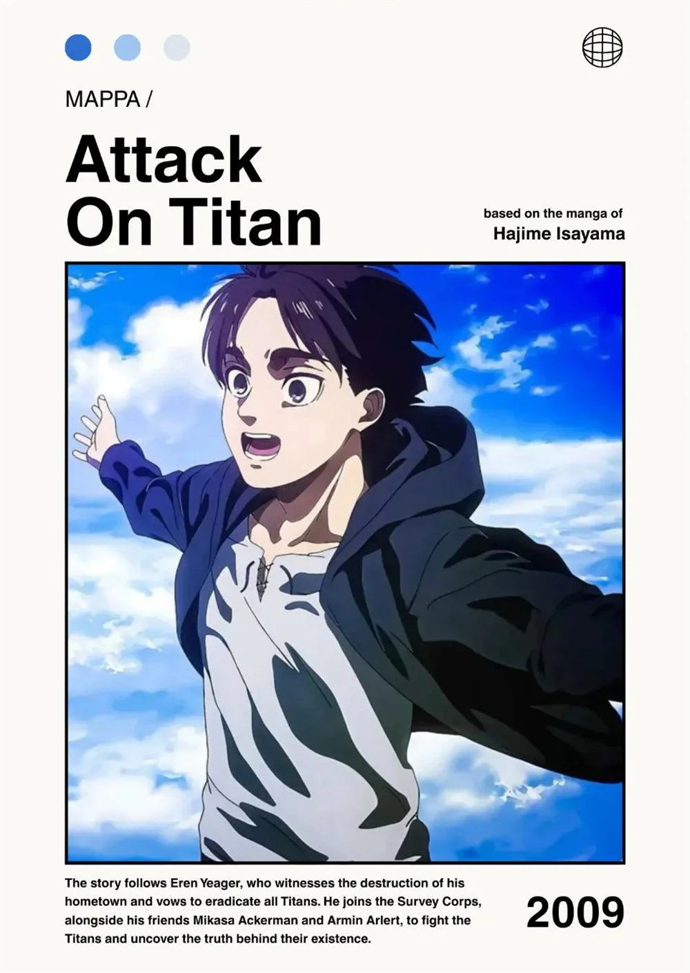 Modern Art Attack on Titan Anime Poster, Anime Lover Gift, Home Living Room/room Decoration Canvas Painting Cuadros