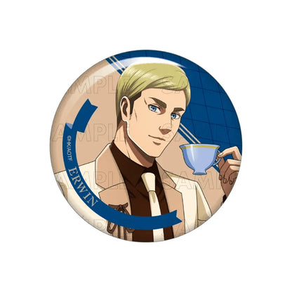 Anime Attack on Titan Eren Yeager 58mm Acrylic Stand Keychain Backpack Decoration Bag Charm Chibi Desk Decor Otaku Toy Souvenir