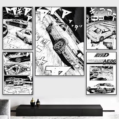 Initial D Poster Sticker