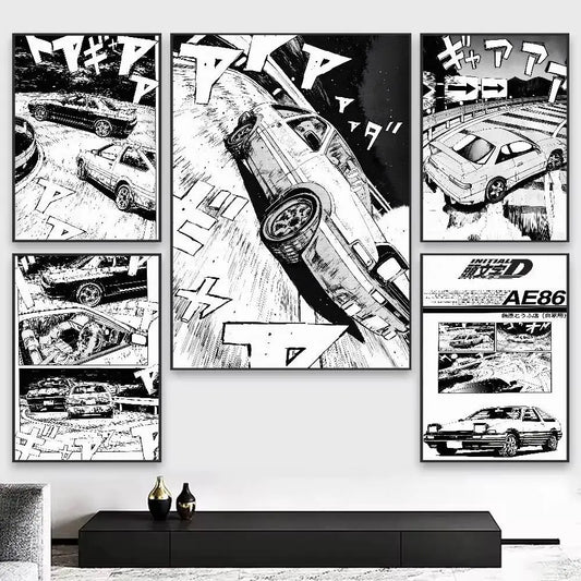 Initial D Poster Sticker