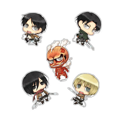 Attack on Titan Eren Jager Armin Arlert Rival Ackerman Hanji Zoe China Official Authorization Qver. Character Sticker
