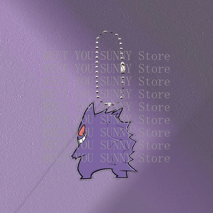 Anime Gengar Acrylic Keychain Pocket Monster Cartoon Kawaii Figure Creative Backpack Charm Pendant Toy Students Accessories Gift