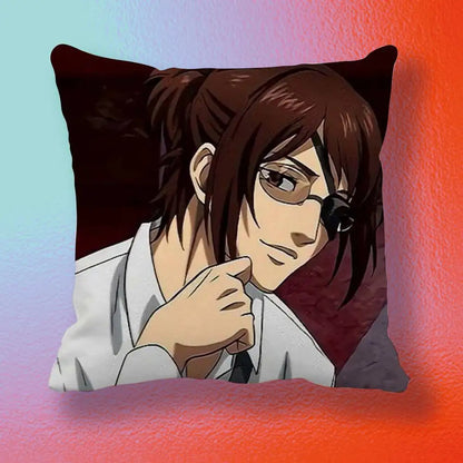 Hange Zoe Attack On Titan Anime  Double-sided printed pillow cover Solid color minimalist pillowcase, fits all bedroom styles