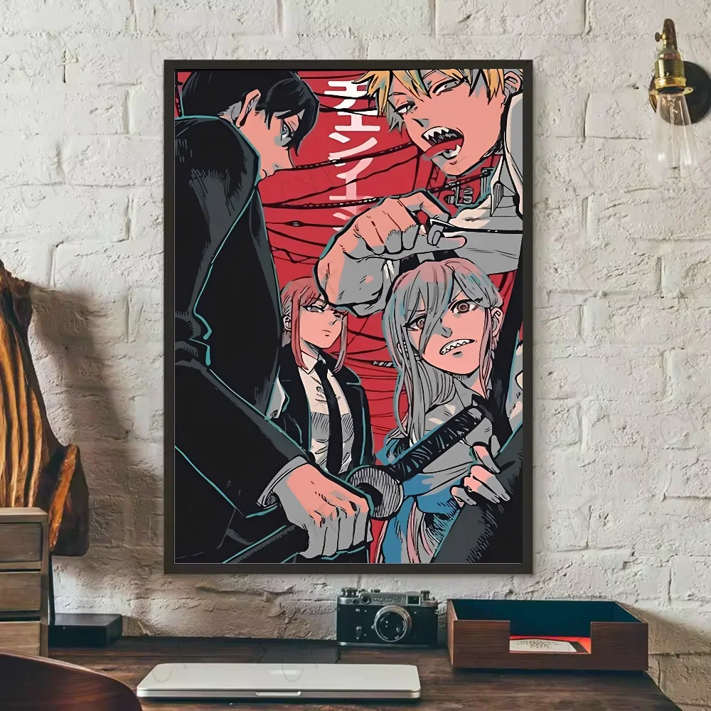 Chainsaw Man Poster Canvas Art