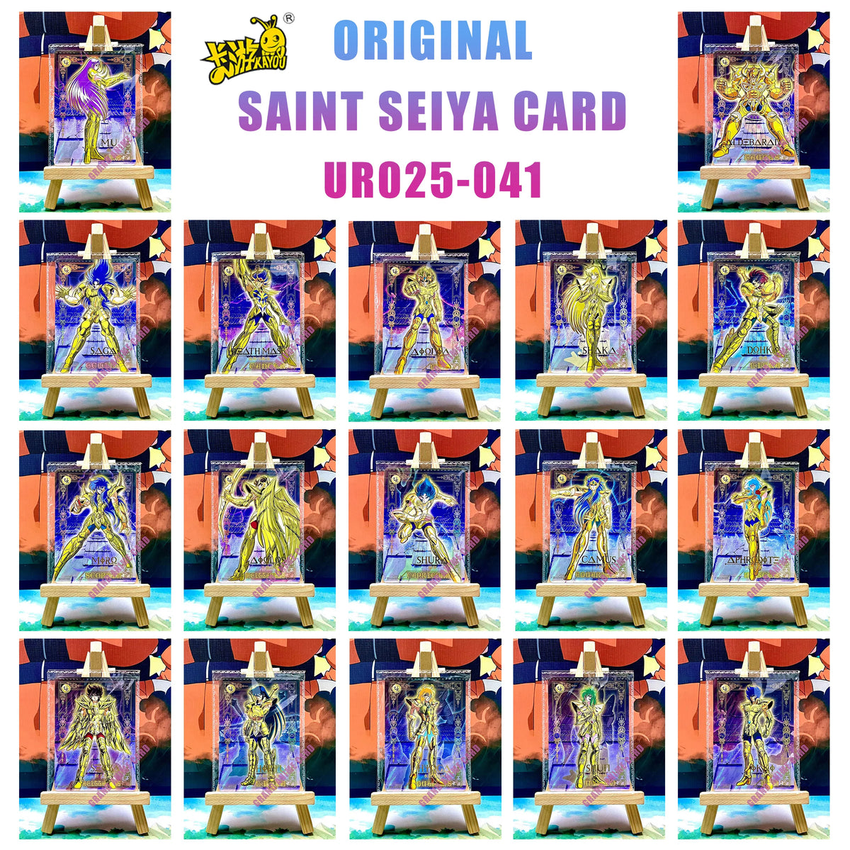Kayou Saint Seiya Card Full Series Rare BP MR QR UR PR AR SSR SR R UTR Card Anime Collection Card Game Children's Toy Gift