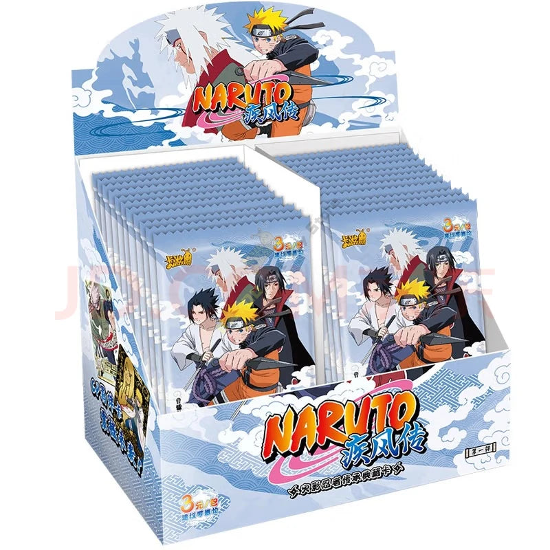 Genuine KAYOU Naruto Cards Box Anime Figure Card Booster Pack Sasuke Collection Flash Card Toy Birthday Christmas Surprise Gifts