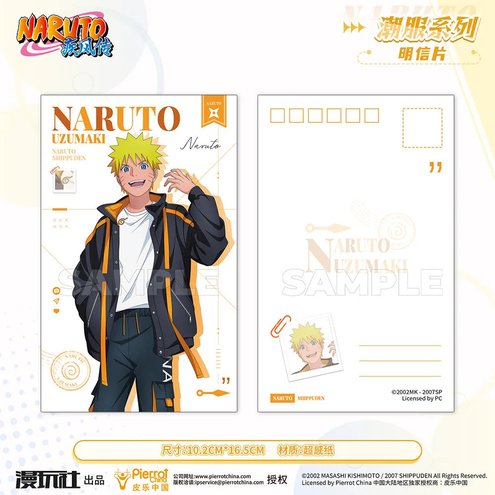 Naruto Uchiha Sasuke Obito Sakura Kakashi Itachi China Official Authorization Hype Clothes Series Postcard