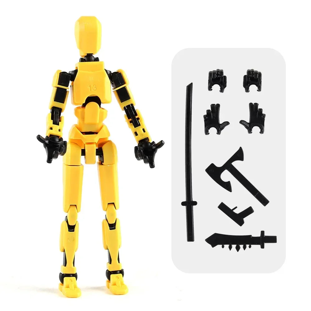3D Printed Multi-Jointed Movable Shapeshift Robot Action Figure with Full Articulation for Stop Motion Animation 5 Action Figure