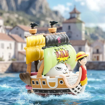 POPMART ONE PIECE THE GRAND LINE SERIES VEHICLES Blind Box Guess Bag Toys Doll Cute Anime Figure Desktop Ornaments Collection