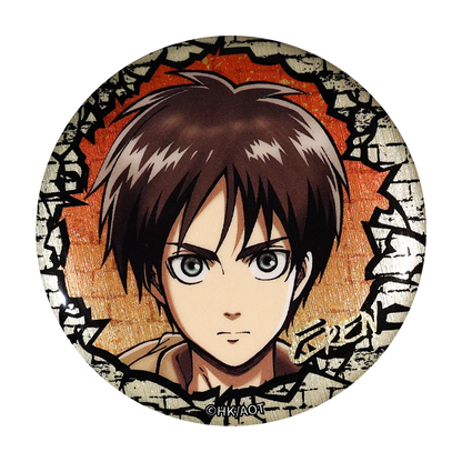 58mm Anime Attack on Titan Eren Jaeger Nanaba Hange Zoe Annie Leonhart Cosplay COSTUME Badge Pin SPTE Tinplate Brooch﻿ Xmas Prop