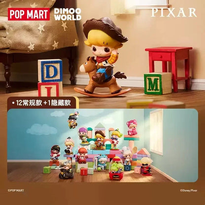 POP MART DIMOO WORLD PIXAR Series Blind Box Doll Guess Bag Toys Mystery Box Desktop Ornaments Collection Anime Action Figure