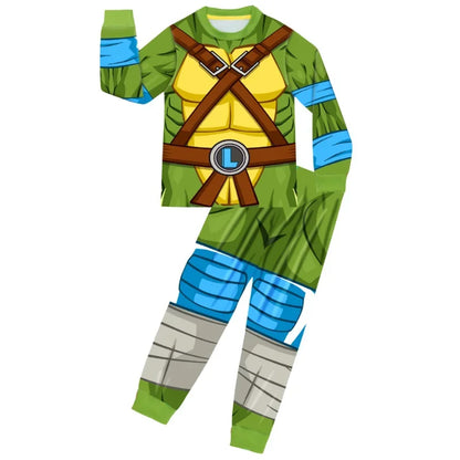 3pcs Teenage Mutant Ninja Turtles Cosplay Costume Anime Print T Shirt