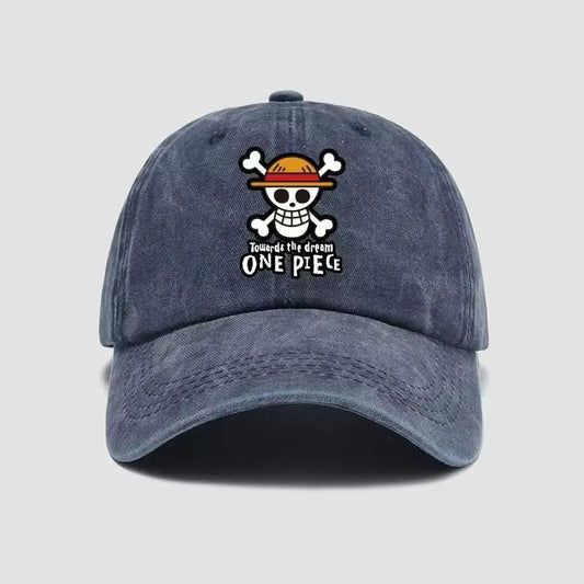 One Piece printed soft top cotton baseball cap cartoon anime unisex visor hat sunshade outdoor sun protection casual hat gift