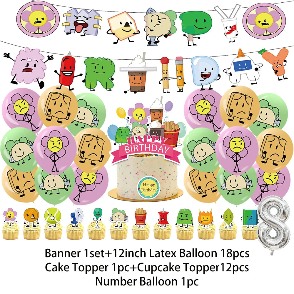 Battle For Dreaming Island Birthday Backdrop Set