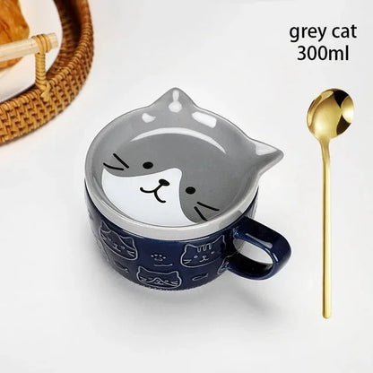 Japanese Cartoon Cat Mug