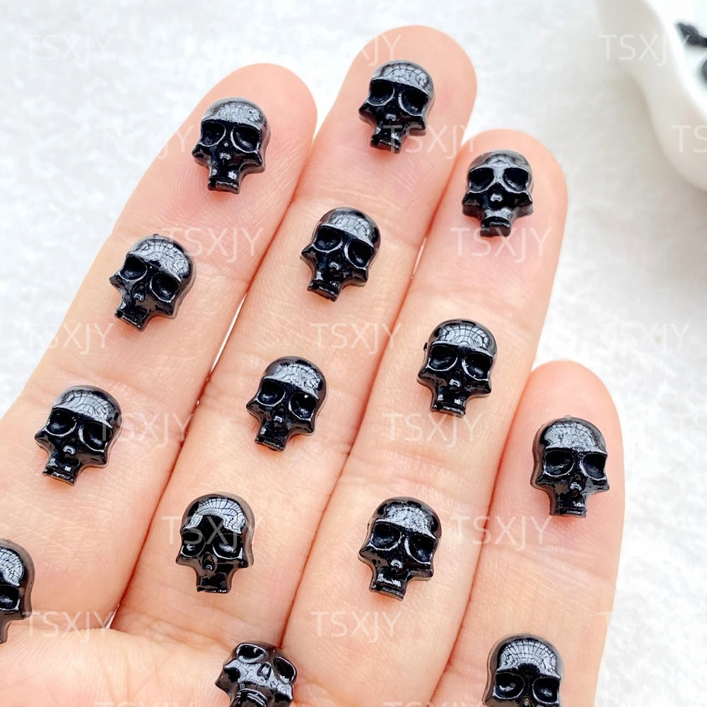 Halloween Skull Nail Charms