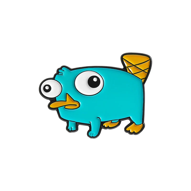 Perry The Platypus Enamel Brooch