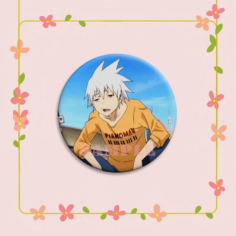 Anime Soul Eater Pins Round Creative Cartoon Badges