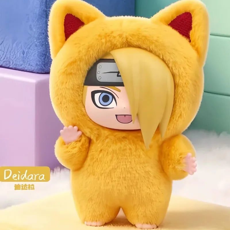 In Stock Genuine EAKI Naruto Shippuden KittenLand Vinyl Series Third Blind Box Plush Figurine Model Toys Collection Present