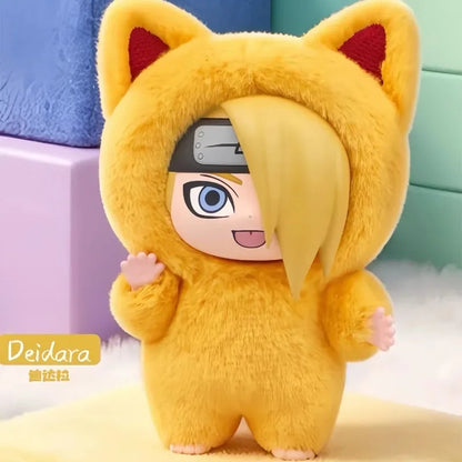 In Stock Genuine EAKI Naruto Shippuden KittenLand Vinyl Series Third Blind Box Plush Figurine Model Toys Collection Present