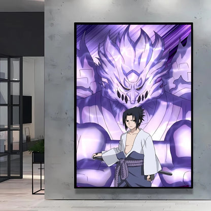 Print on Canvas Wall Art Naruto Uchiha Itachi Poster HD Cartoon Pictures Home Living Room Decoration Paintings Holiday Gifts