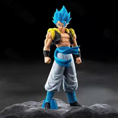 31CM Anime Dragon Ball Z Super Saiyan Blue Gogeta PVC Action Figure Model Toys Desktop Decoraction Birthday Gift