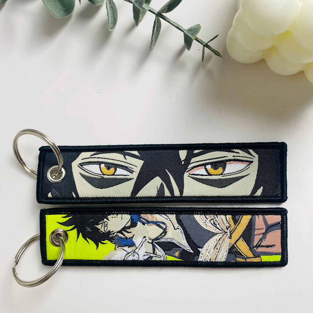 Anime Character Embroidered Keychain