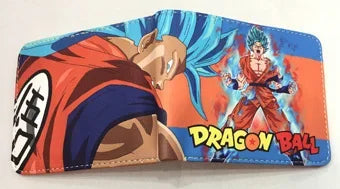 Dragon Ball Son Goku Multifunctional Card Purse Cartoon PU Wallet Personality Creativity Simple Foldable Coin Boy Birthday Gift