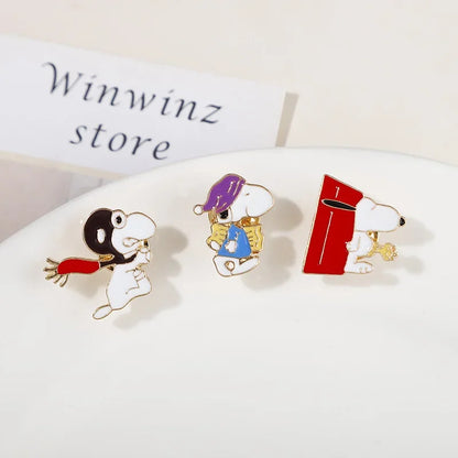 Snoopy Woodstock Metal Badge