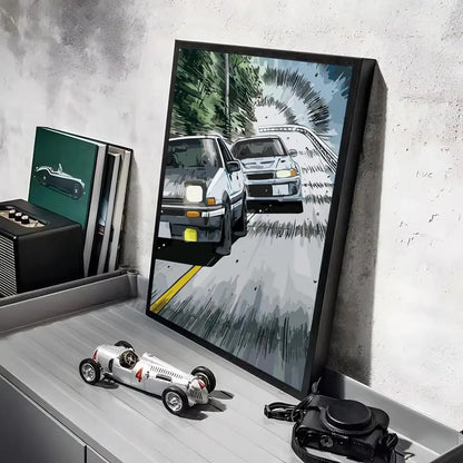 Initial D Car Wall Art
