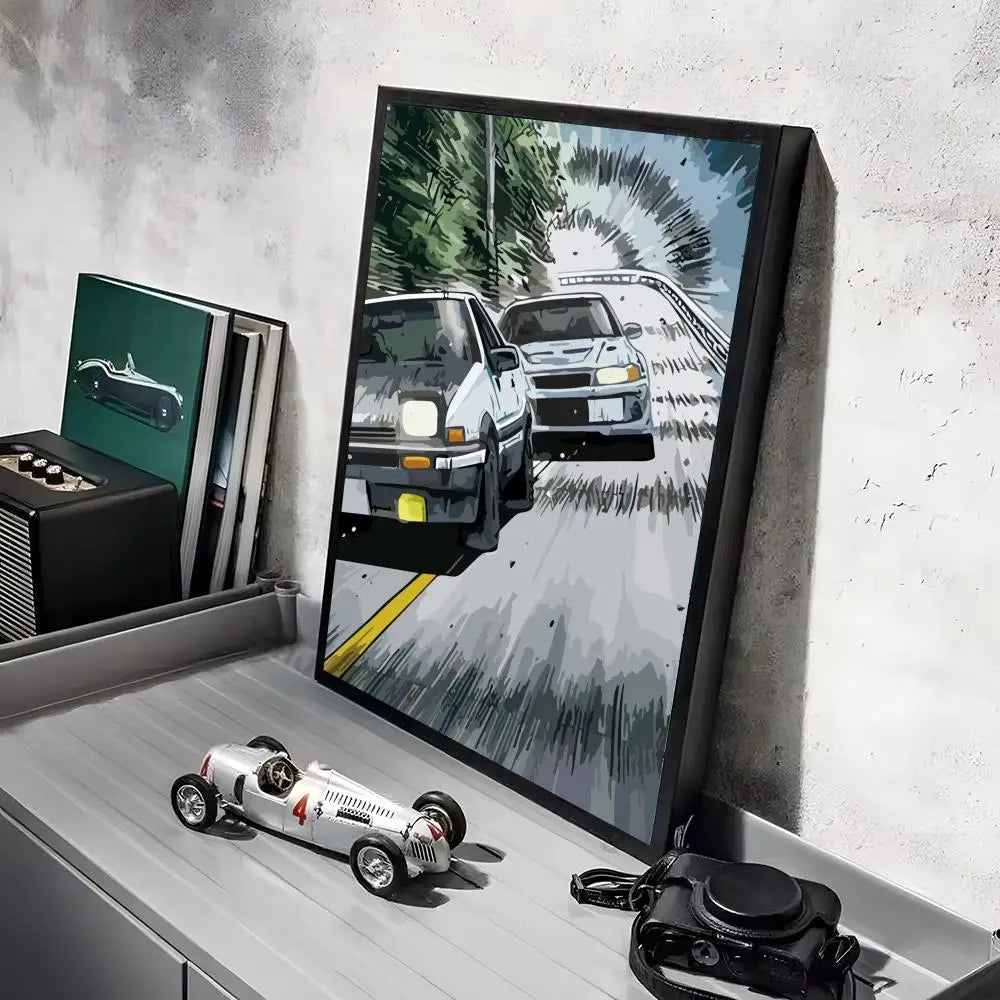 Initial D Car Wall Art