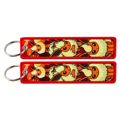 Anime Game Embroidery Keychain