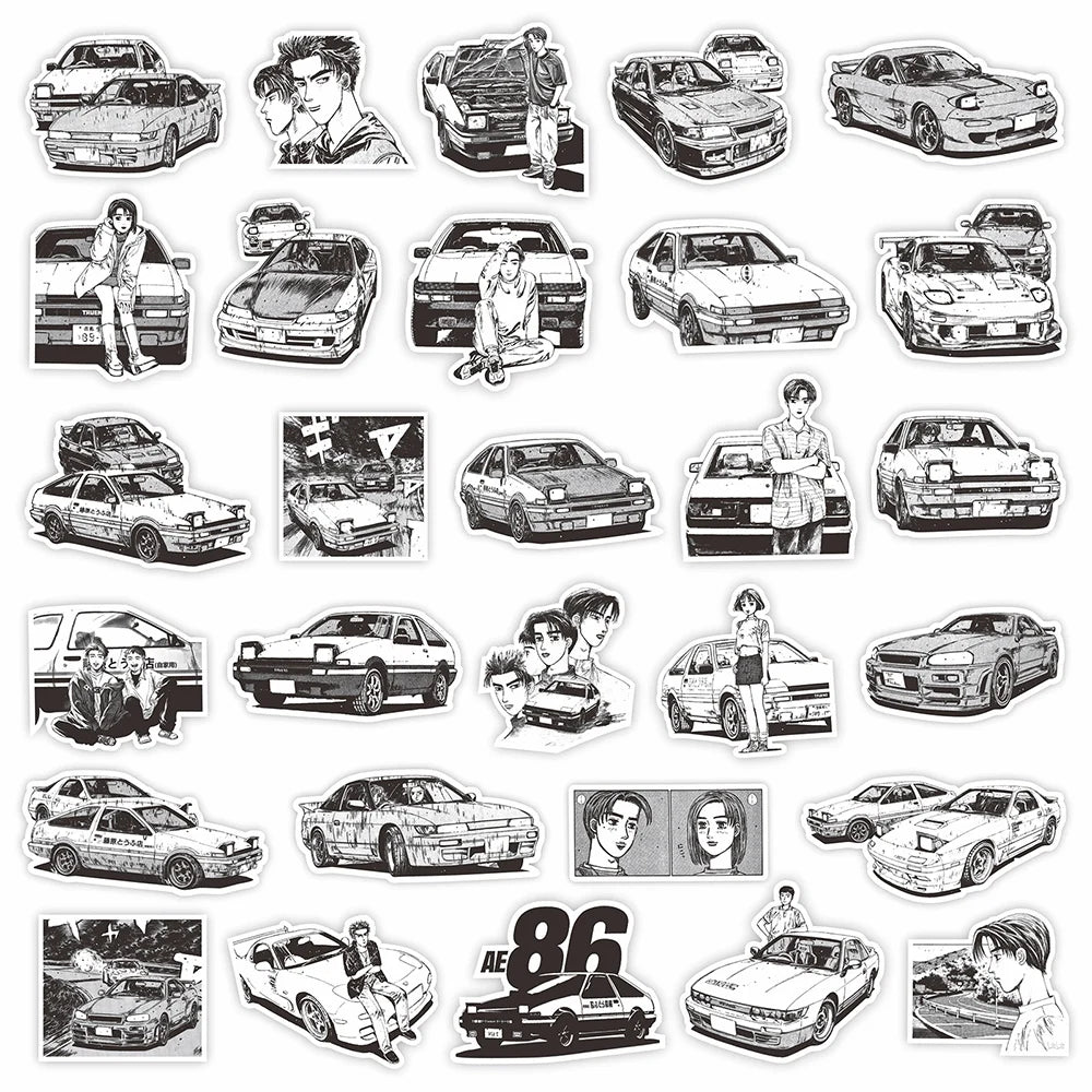 Initial D Sticker Set