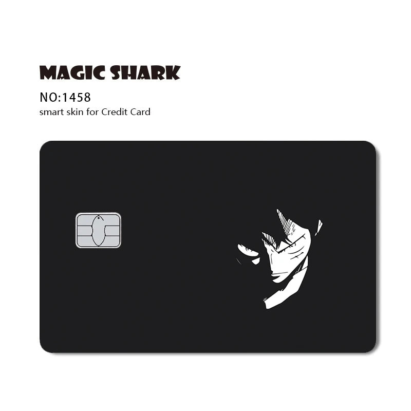 Hot Sale Maigc Shark Anime One-Pieces Chopper Luffy Nami Waterproof Front Side Sticker Film Skin for Credit Debit Card