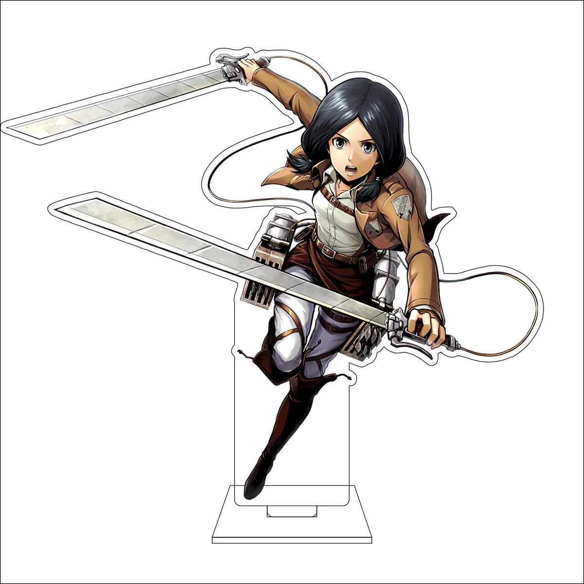 16CM Anime Attack on Titan Cosplay Acrylic Figure Stand Plate Ymir Sasha Braus Conny Springe Ornaments Gifts