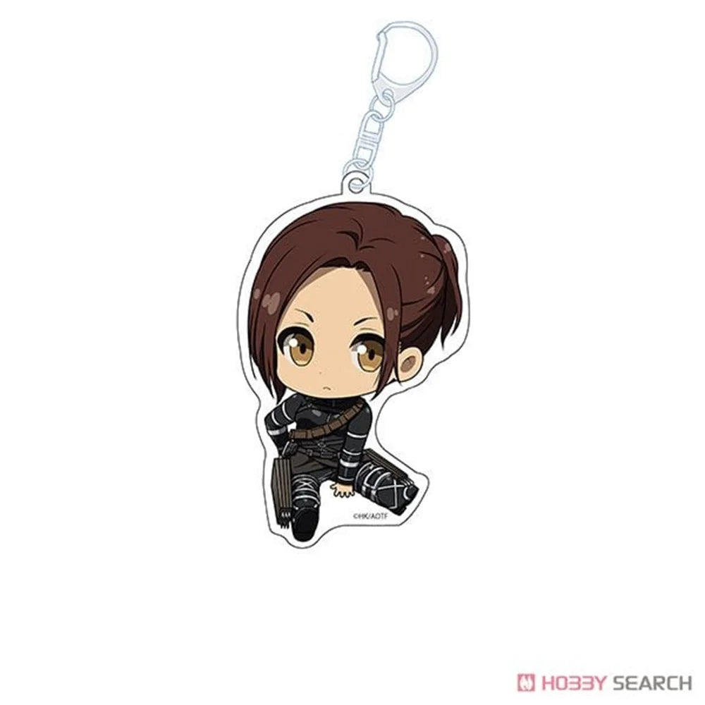 Anime Figure Attack on Titan Acrylic Keychain Model Cosplay Plate Holder Topper Birthday Fans Christmas Desk Decor Plate Gift