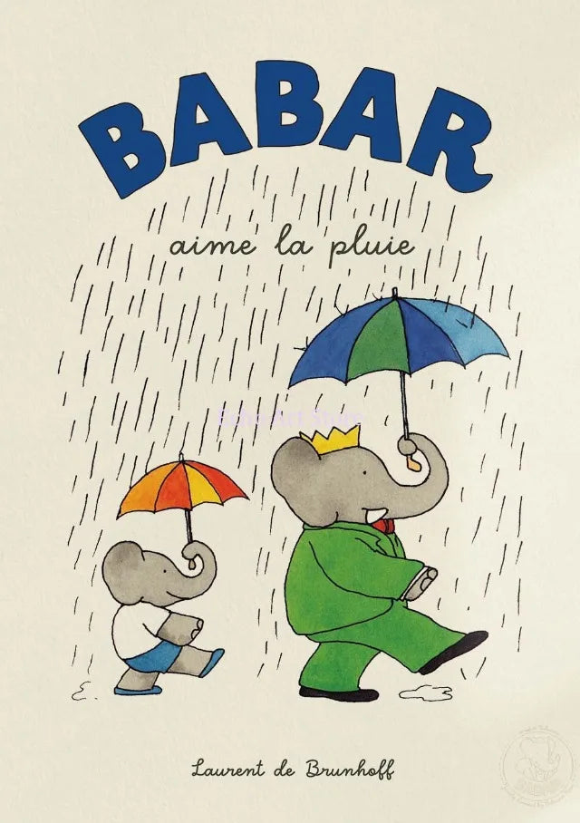 Babar Family Car Canvas Poster