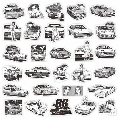 Initial D Anime Stickers