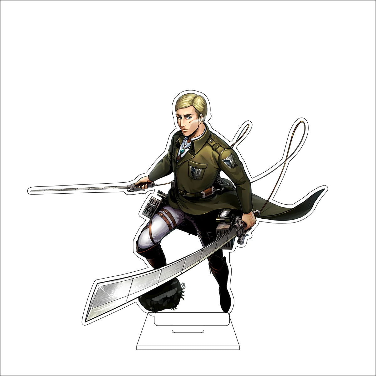 16CM Anime Attack on Titan Cosplay Acrylic Figure Stand Plate Jean Kirstein Hange Zoe Rivaille Ackerman Ornaments Gifts