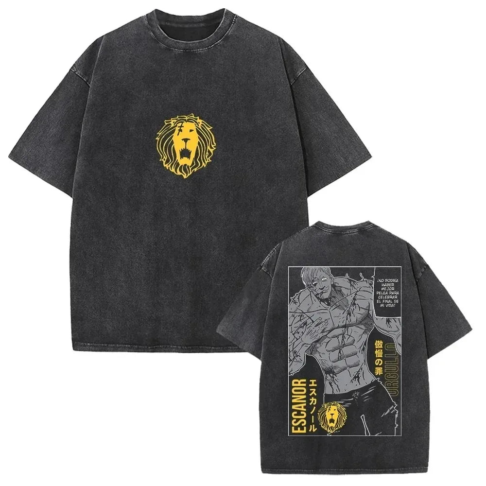 The Seven Deadly Sins Escanor Vintage Washed T-Shirt